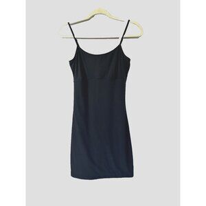 Spanx L Black Babydoll Slip Dress Shapewear Slimming Smoothing Support Breathabl